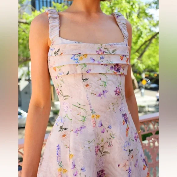 Aqua Blu Floral A-Line Maxi Skirt - Picture 3 of 5